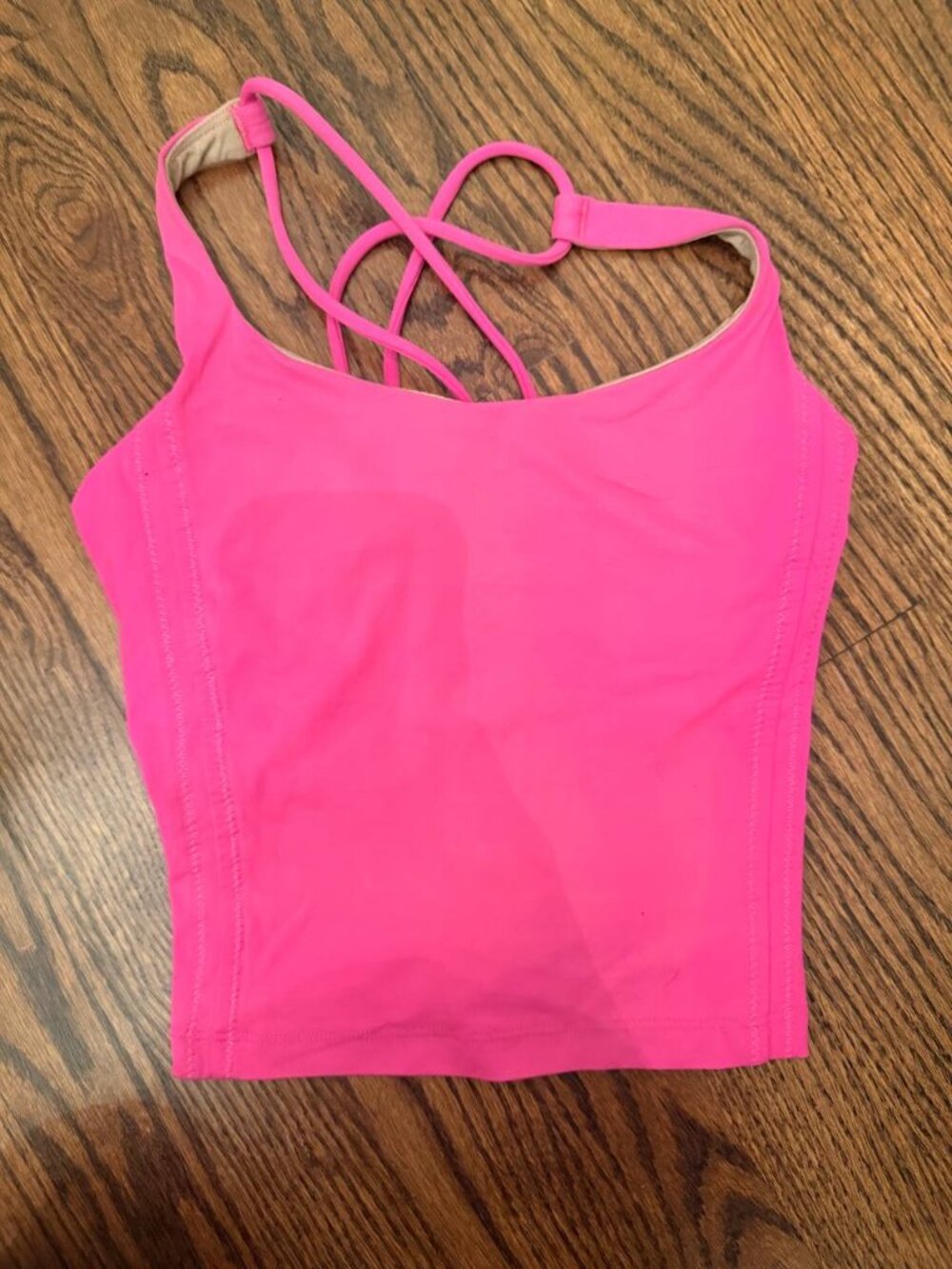 Lululemon Pink Strappy Back Tank Top
